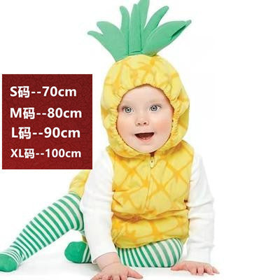 Christmas Halloween Baby Butterfly Costume Strawberry Costume Dress Fruit-Shaped Jumpsuit Performance costume