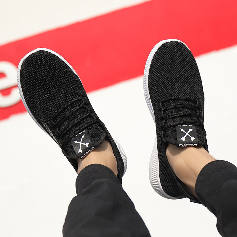 Men's Sneakers2024Spring New Trendy Casual Shoes Running Shoes Couple Shoes Mesh Flyknit Shoes Export