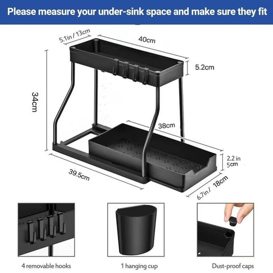 Multi-layer Pull-out Spice Organizer Home Kitchen Storage Rack Bathroom Moisture-proof Miscellaneous Storage Rack Wholesale