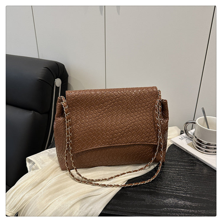 Korean Style ins Chain Bag Versatile Simple Large Capacity Shoulder Bag New Large Underarm Bag Commuter Bag