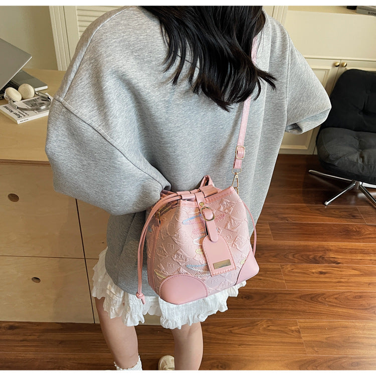 Drawstring Bucket Bag for Women New Style2025High-end Niche Super Popular Single Shoulder Bag Autumn Winter Versatile Crossbody Bag