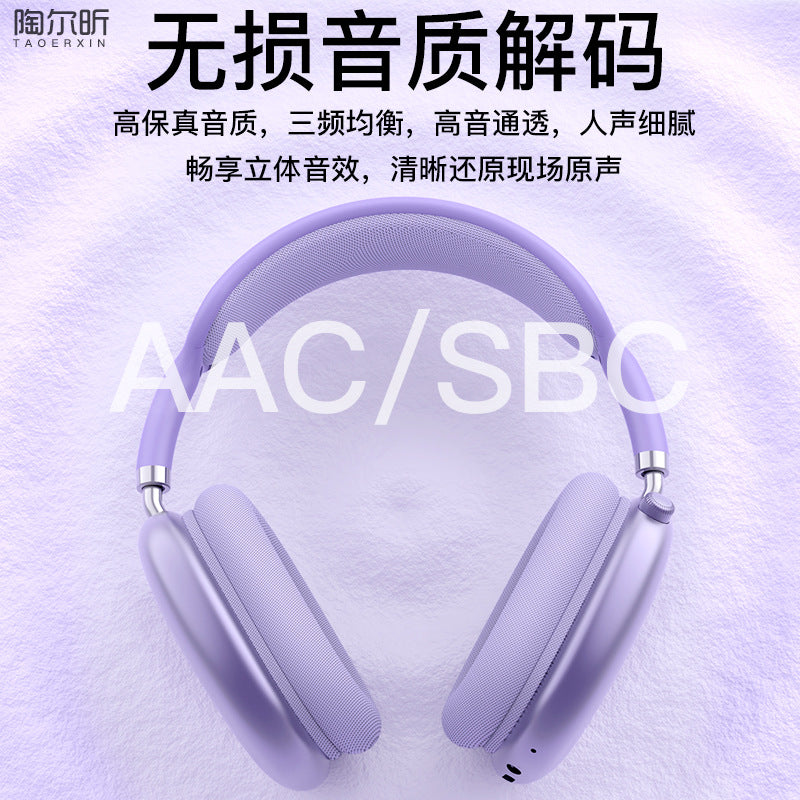 Cross-border Hot-Selling Retro P9 Plus Bluetooth Headphones Heavy Bass Wireless Sports Gaming Headphones Factory