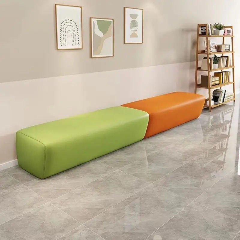 Early Education Training Institution Waiting Leisure Rest Area Hair Salon Parent Reception Small Shoe Changing Long Sofa Set