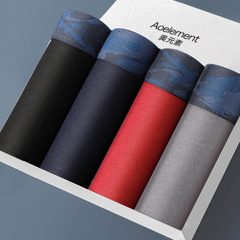 Four-Pack Gift Box Men's Wholesale Underwear Men's Boxer Briefs Breathable Youth Triangle Underwear Men's Underwear Wholesale http://detail.1688.com/offer/615341246204.html