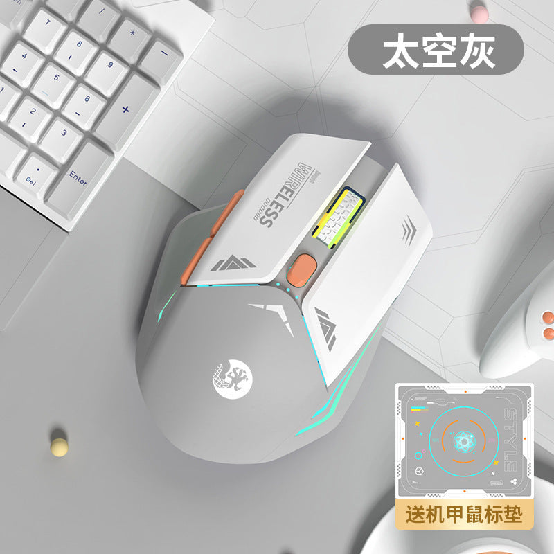 E-Sports Wireless Bluetooth Mouse Silent Silent Mechanical Gaming Rechargeable Laptop Office Mouse Wholesale