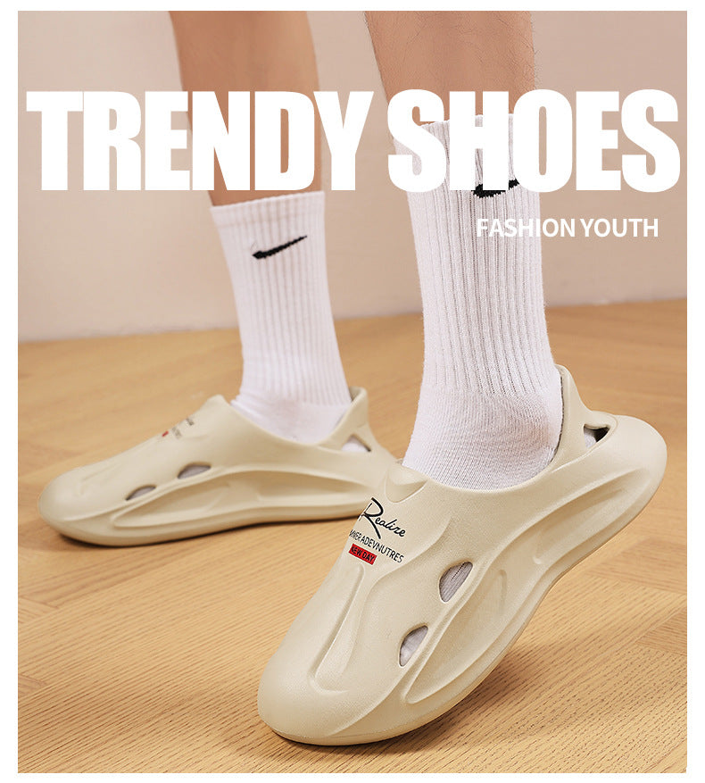 Driving Shoes for Men, Summer New Style Fishing Outdoor Closed-Toe Thick-Soled Non-Slip Odor-Free Sandals for Women