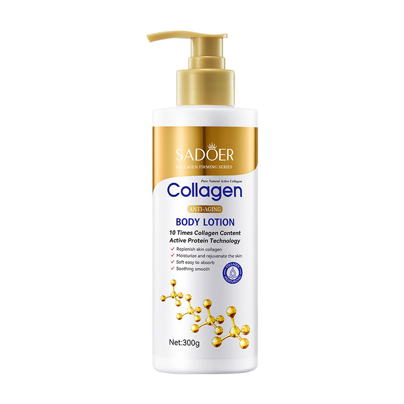 Full English Collagen Body Lotion300g SADOER Moisturizing, refreshing, and hydrating cross-border wholesale