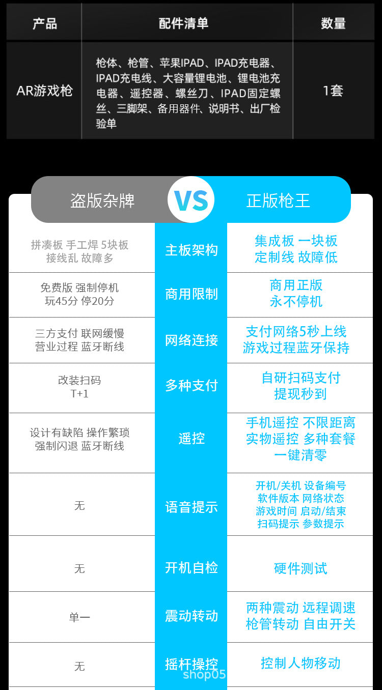 Share ar Gatling Gun Game Gun VR Shooting Children's Motion Sensing3DAR Game Console Internet Celebrity Stall Equipment Real Scene