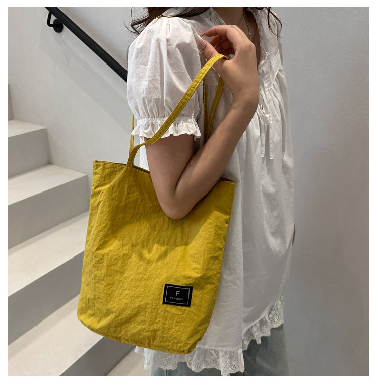 Foreign Trade New Solid Color Women's Bag Wholesale Large Capacity Women's Shoulder Bag Crossbody Bag ins Fashionable Versatile Commuter Bag