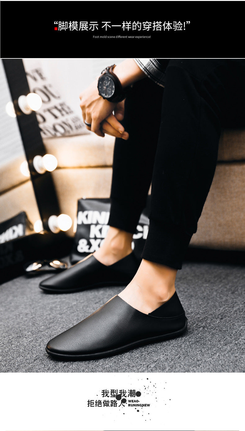 New Fashion Casual Sports Shoes Autumn Breathable Thick Sole Comfortable Casual Men's Shoes Men's Single Shoes Four Seasons Style
