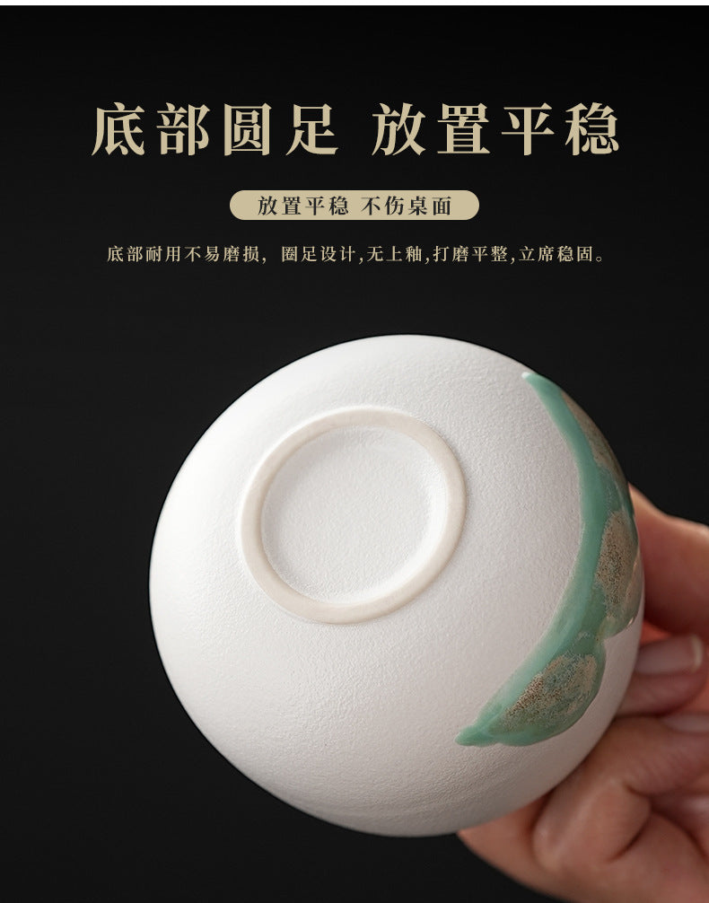 Tea Cup Ceramic Master Cup Personal Single Cup National Trend Forbidden City Cultural Creative Retro Hand-painted Tasting Cup Gift Box Set Souvenir