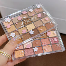 Capel Macaron Three-Layer Sandwich Eyeshadow Pearlescent Matte Flash Contour Earth Color with Mirror Nose Side Shadow