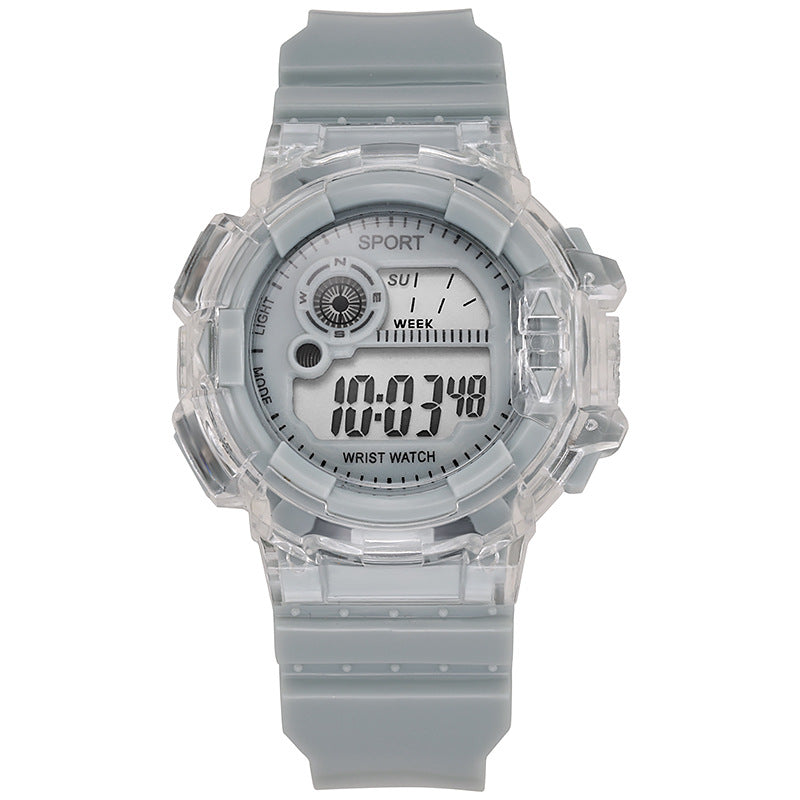 High-Value Electronic Watch for Female Students, Multi-Functional Sports Watch with Alarm Clock, Luminous, Waterproof, Trendy Personality for Middle School Boys
