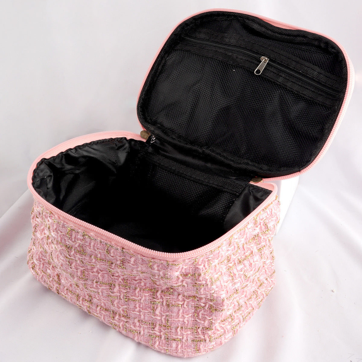 Cross-Border40Set of Beauty Tools with Travel Makeup Bag, Complete Makeup Brush and Powder Puff Set for Pre and Post Makeup