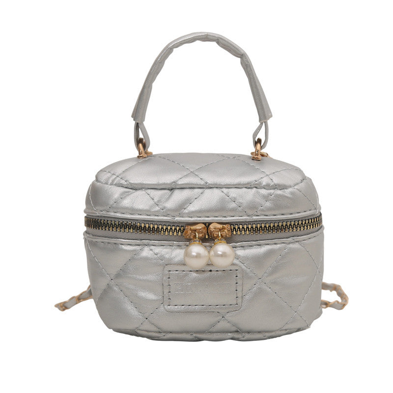 Women's Spring Summer Bag2025New Diamond Chain Bag High-End Fashionable Crossbody Bag Versatile Handheld Small Square Bag