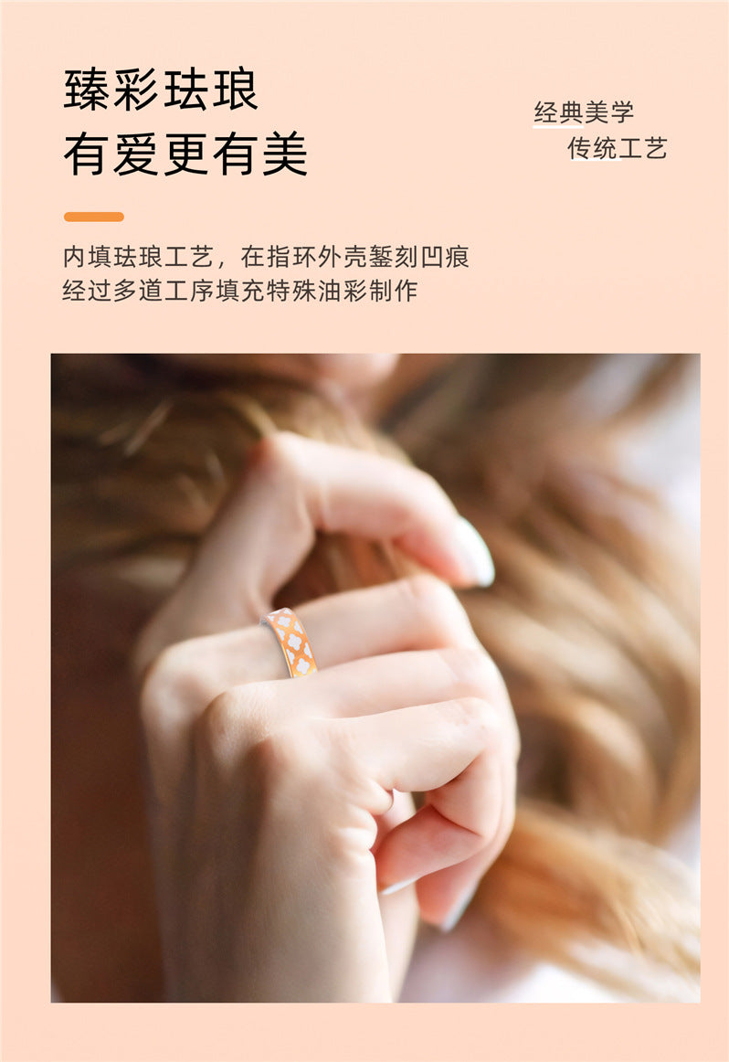 Cross-Border Hot-Selling Niche Black Technology R10M Enamel Color Smart Ring Heart Rate Blood Oxygen Sleep Monitoring Sports Photo