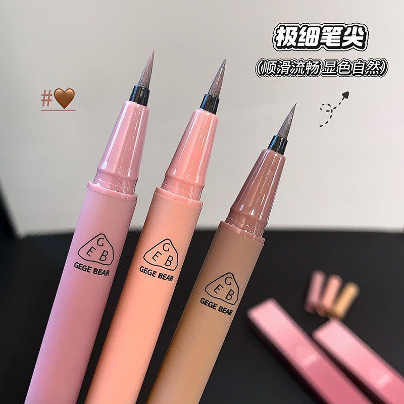 Gege Bear Halo Liquid Eyeliner Pen Colorful Eye Contouring Long-lasting Smooth Ultra-fine Cross-border Makeup