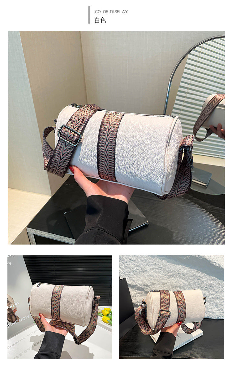 Genuine Leather Fashion Large Capacity Women's Bag2023New Top Layer Cowhide European and American Retro Casual Bag Trendy Single Shoulder Crossbody Bag