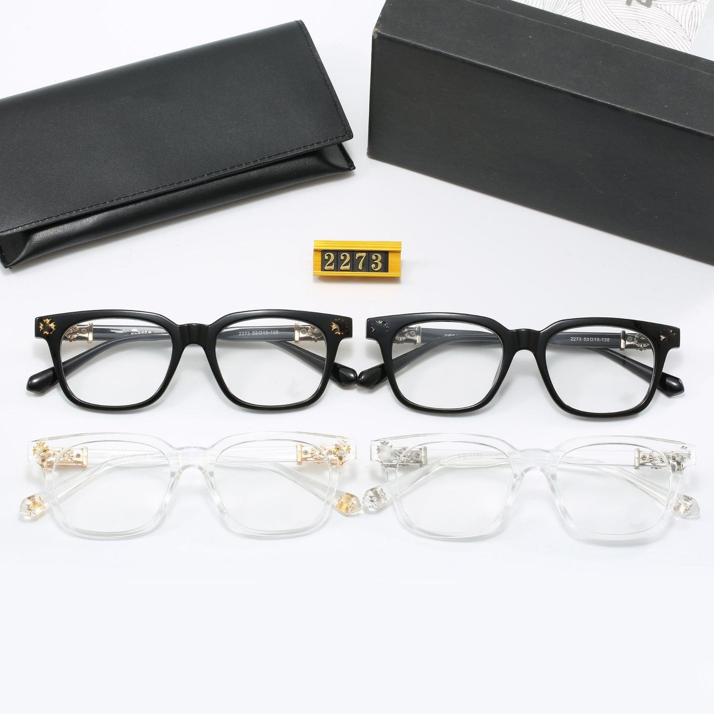 European and American Style New Sunglasses for Men and Women, Square Frame, Classic Travel Fashion Optical Glasses2273