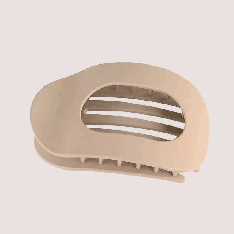 Cross-Border New Hot-Selling Flat Oval Hair Clip Duckbill Clip Strong Grip Back of Head Hair Bun Simple Clip Hair Accessory