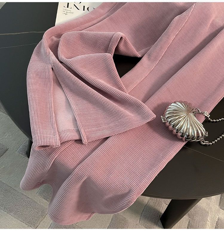 Casual Sports Suit for Women, Spring and Autumn New Loose Short Hooded Top with Draped Split Wide-Leg Pants Two-Piece Set