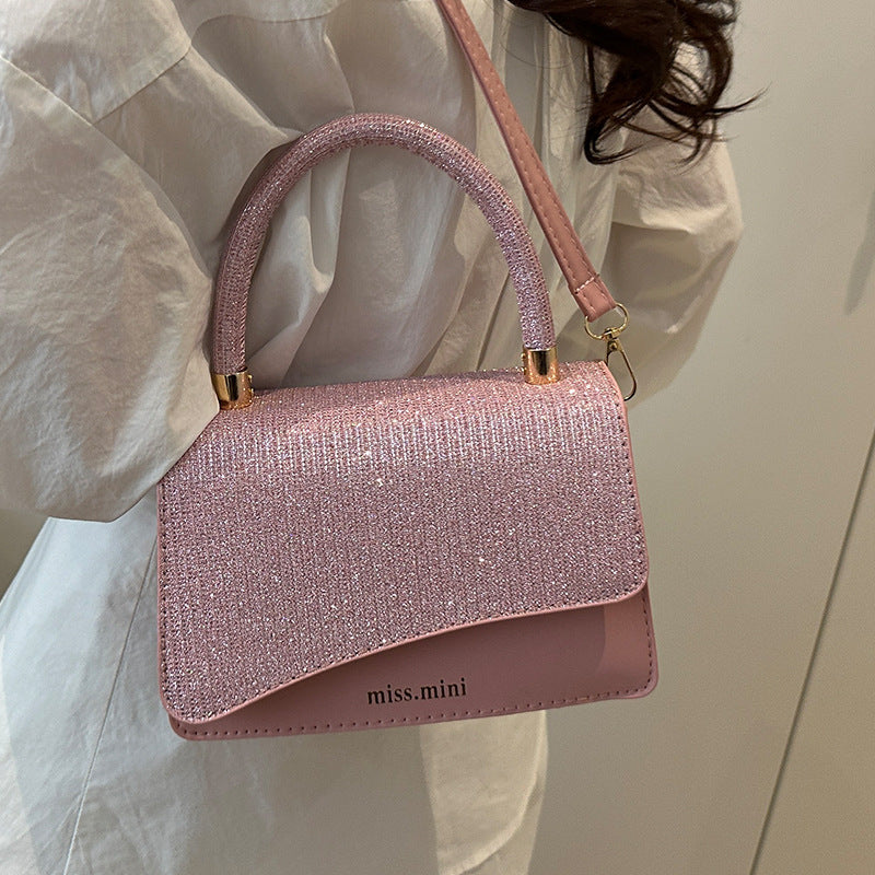 Women's New Bag2025Spring Fashion Light Luxury High-End Diamond-Studded Bag Simple Crossbody Bag for Women Large Capacity Hot Sale