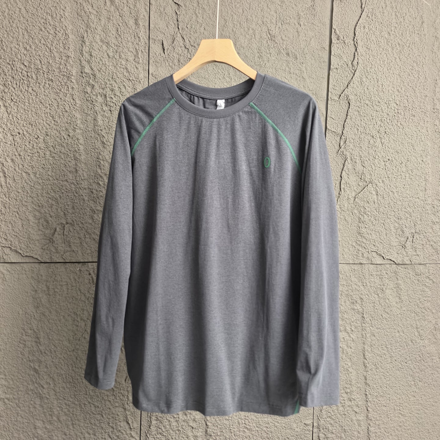 25Autumn New Color-Block Sunscreen!Men's Thin Quick-Dry Sports Cycling Outdoor Cool Feel Raglan Sleeve Base Shirt Long Sleeve T T-shirt
