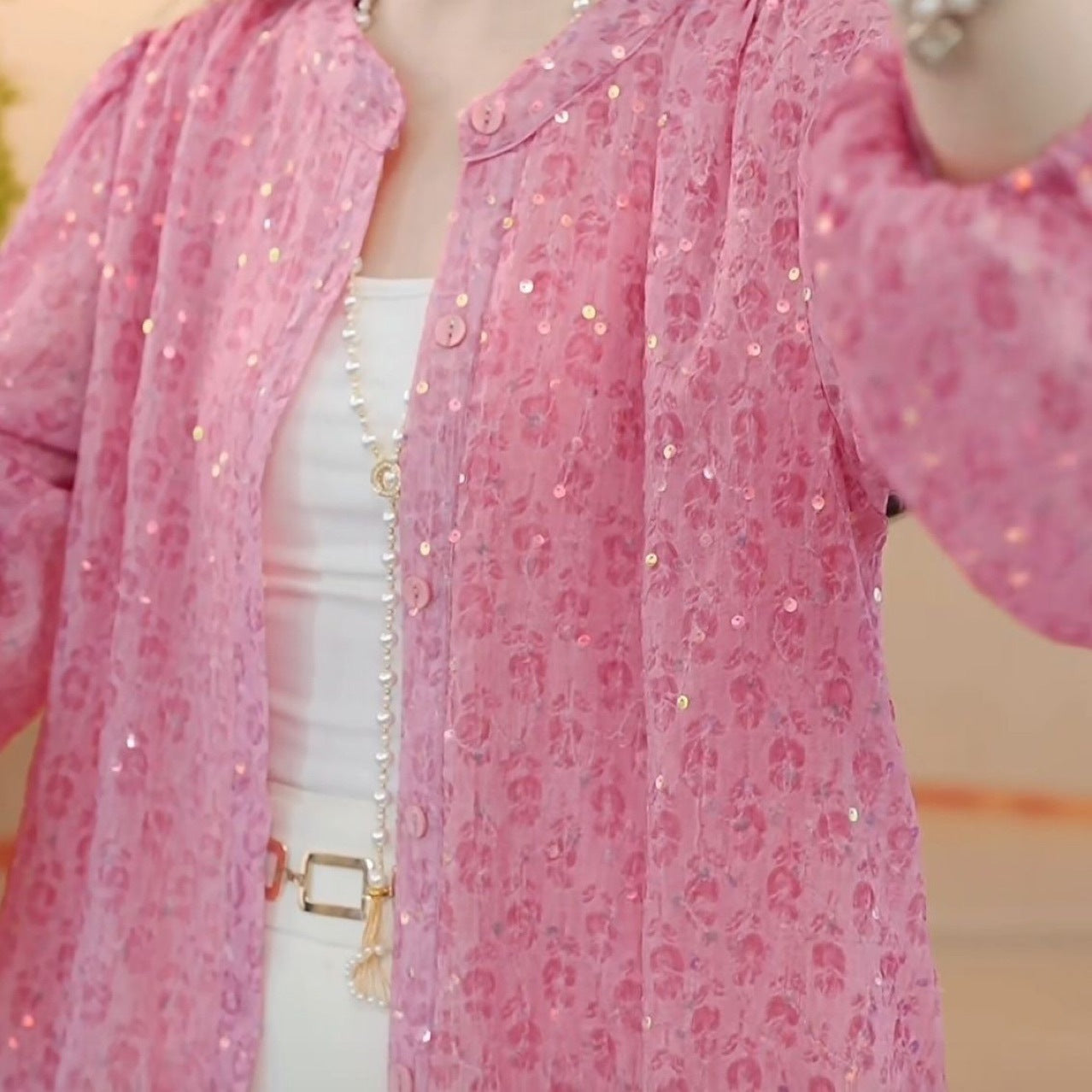 Fashionable and Stylish Sun Protection Shirt2025Spring and Summer New Long Sleeve Slimming Versatile Cardigan Looks Good with Skirts for Outerwear