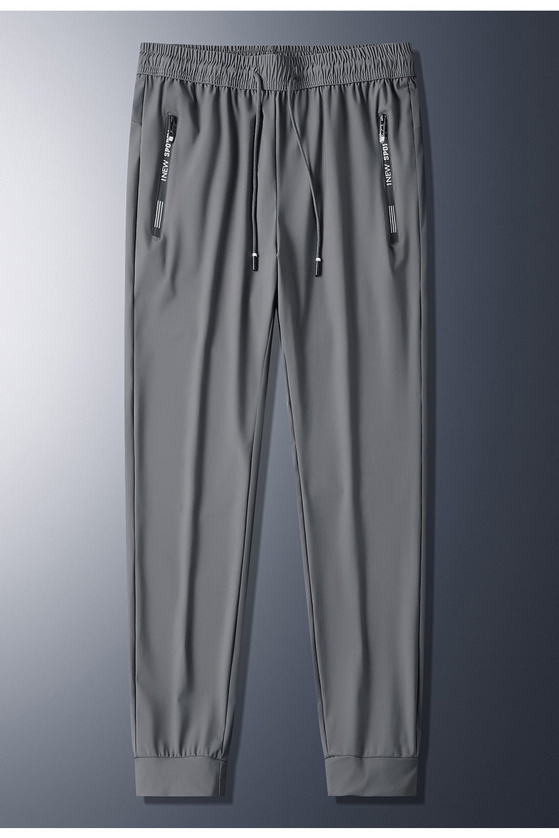 Construction Site Summer Casual Pants Men Workwear Pocket with Zipper Work Pants Men Loose Summer Wear-Resistant Labor Protection Worker