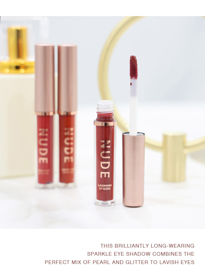 Langmanni16Lip Gloss Set Matte Velvet Four-Pack Lip Gloss Set