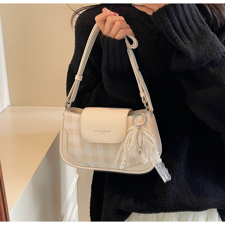 Cross-border high-end trendy underarm bag small square bag for women2025New Handbag Trendy Fashion Versatile Shoulder Bag