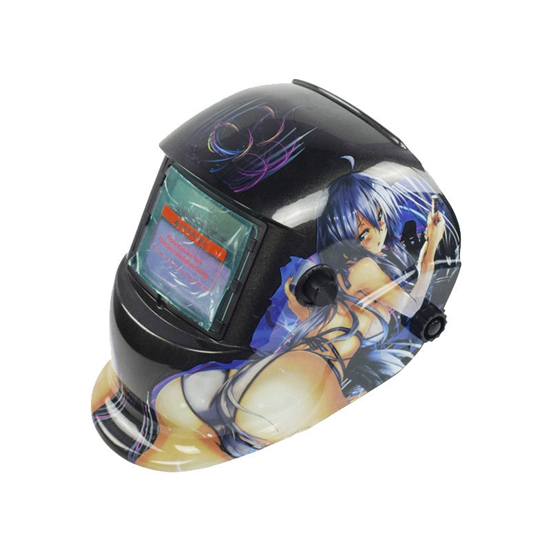 107Solar Automatic Dimming Welding Protective Mask Head-mounted Argon Arc Welding LCD Welder Mask