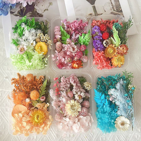 Dried Flowers Eternal Flowers Handmade Exquisite Material Kit Wreath Dried Flowers Trees Hydrangea Decoration Eternal Dried Flowers Material