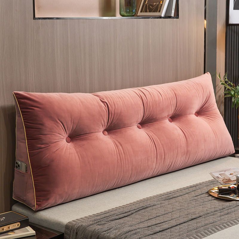 Triangular Bed Headrest Pillow Bed Cushion Double Backrest Soft Pack Waist Support Sofa Bedroom Plush Removable Washable Tatami