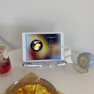 Xiaohongshu Blogger's Upgraded Version Retractable Acrylic Transparent Reading Stand Book Stand ipad Tablet computer stand