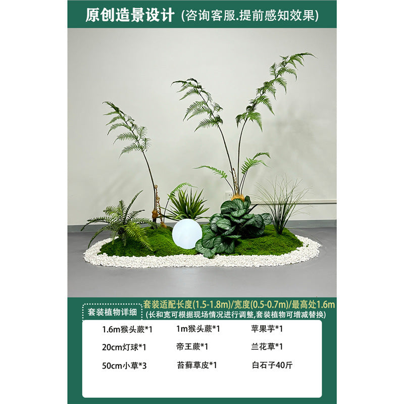 Artificial Plant Landscaping Large Anthurium Traveler's Palm Potted Plant Office Dining Room Staircase Under Cabinet Window Green Plant Decoration
