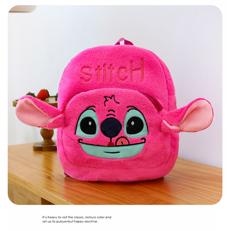 New Stitch Plush Toy Double-Back Cute Children's Large Capacity Backpack for Outings http://detail.1688.com/offer/957031023505.html