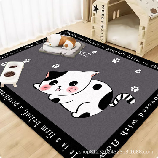 Pet wash-free floor mat waterproof and urine-proof pvc Dog Anti-Slip Mat Cooling Dog Fence Dog Cat Leather Floor Mat