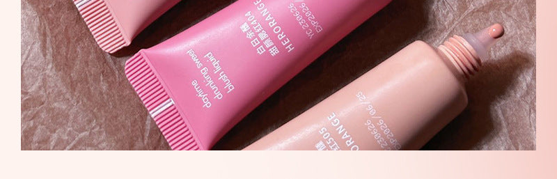 HERORANGE Single Color Liquid Blush Airy Lightweight Transparent Long-lasting Low Saturation High Brightness HR559