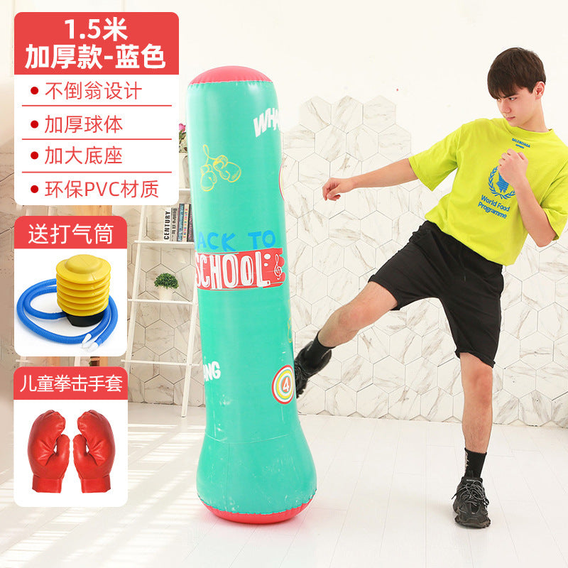 Inflatable Punching Bag Punching Column Standing Sandbag Adult Home Training Equipment Children's Equipment