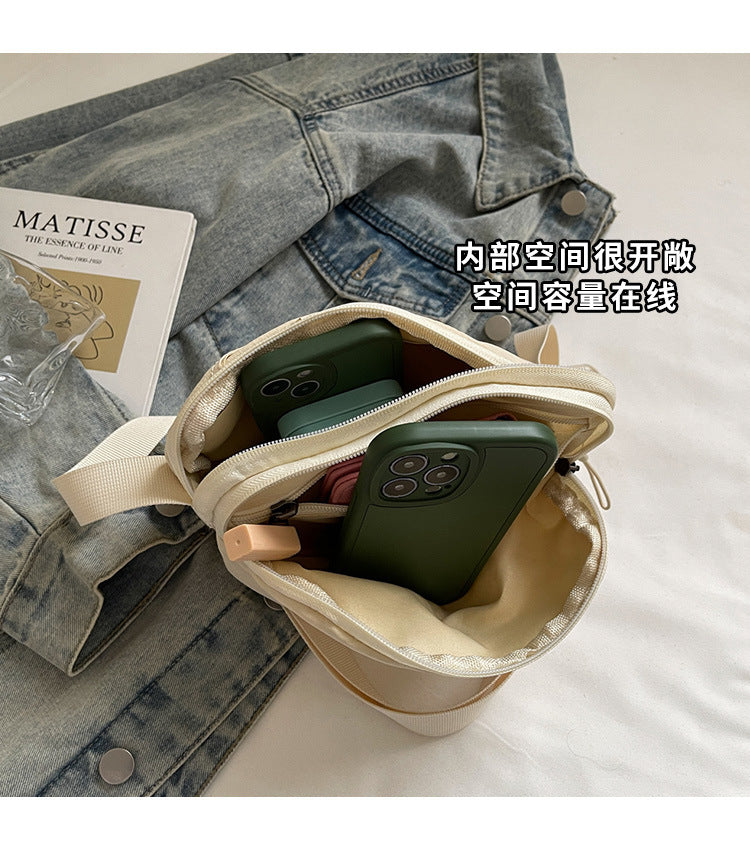 Casual Crossbody Bag Fashion Nylon Style Bag for Cycling ins New Small Bag Lightweight Single Shoulder Nylon Hip-Hop