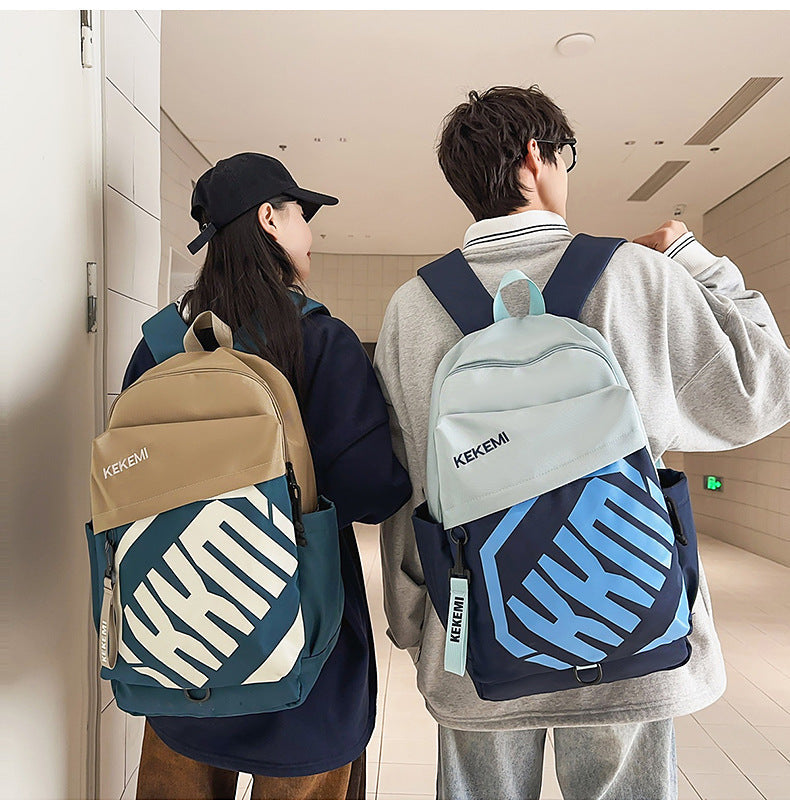 Cross-border Trade Casual Backpack Trendy Letter Waterproof Backpack Large-capacity outdoor travel high-value backpack http://detail.1688.com/offer/972131324440.html
