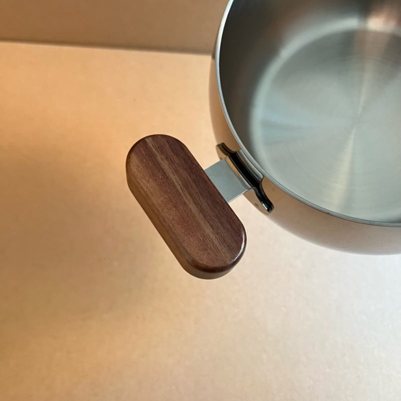 For one person316Stainless Steel Baby Food Supplement Pot Small Milk Pot Household Baby Steaming and Cooking Integrated Soup Pot Steamer