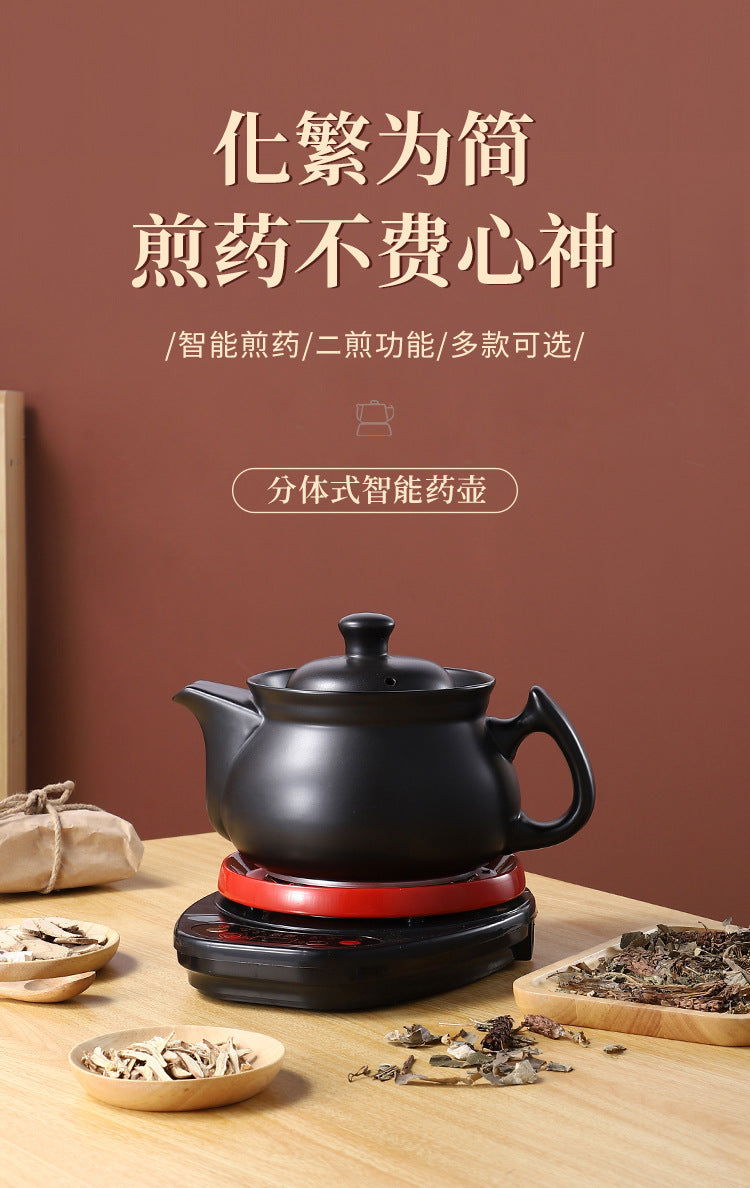 110V Large Capacity Decoction Pot Automatic Health Pot Ceramic Electric Clay Pot for Traditional Chinese Medicine Home Use