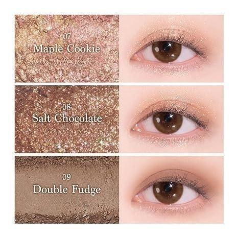 Capel Ice Cream Nine-Color Eyeshadow Palette Pearlescent Matte Rose Palette Under-eye Blush Oat Milk Tea Earth Pure Desire