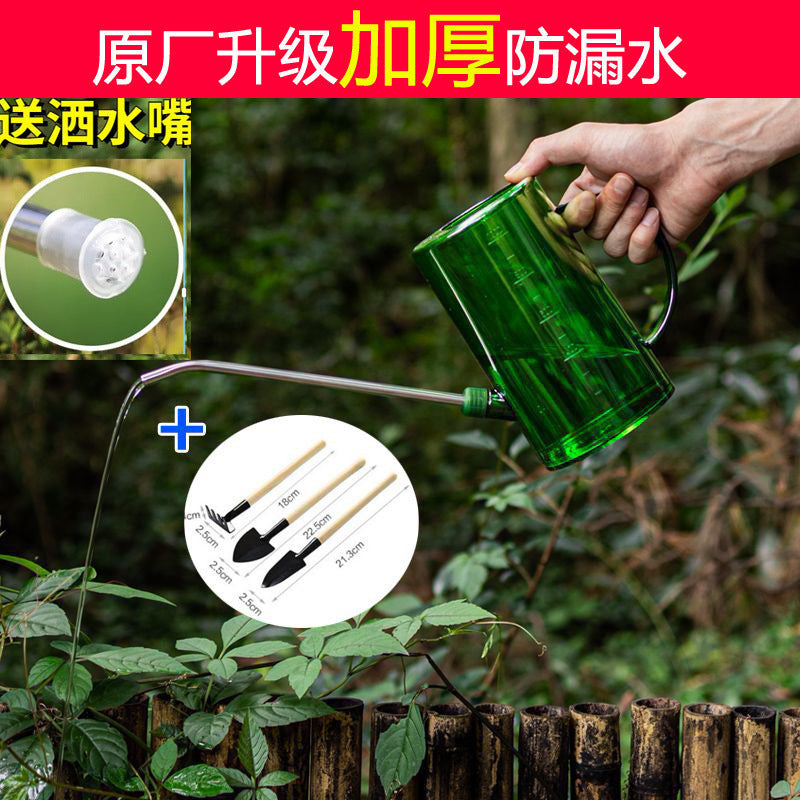 Stainless Steel Long Spout Watering Can High Aesthetic Home Use Watering Can for Green Plants Potted Plants Gardening Tool Factory