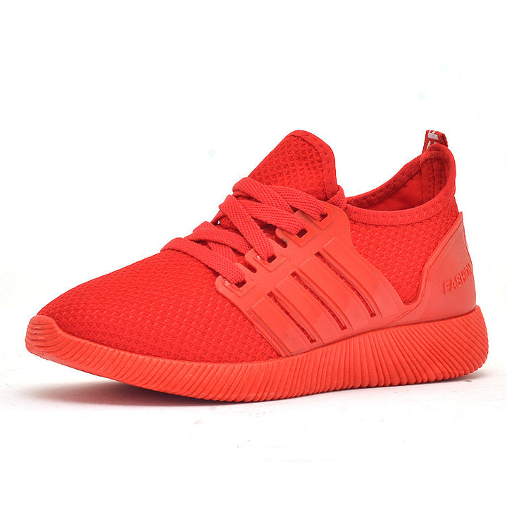 Couple Style Red Casual Sneakers - Breathable Old Beijing Running Shoes Comfort
