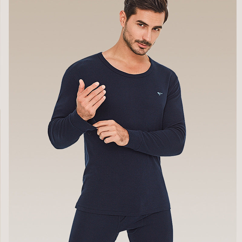 Septwolves Men's Thermal Underwear Set Pure Cotton Base Layer Long Johns Full Cotton Thermal Shirt Men's Thermal Underwear Winter Thin Style http://detail.1688.com/offer/659848075118.html