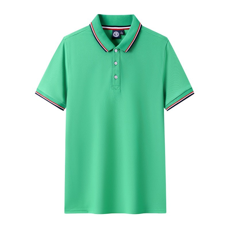 Short Sleeve polo Men's Summer Workwear Turn-down Collar Printed Work Shirt logo Patterned Advertising Shirt for Men polo Shirt