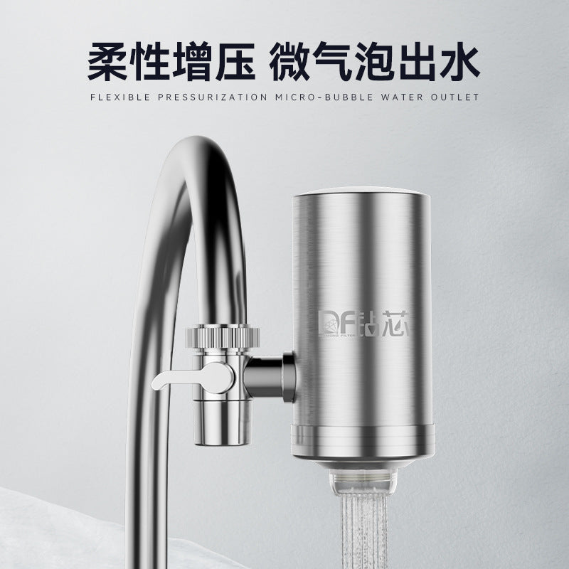 Faucet Water Purifier Household Detachable Kitchen Chlorine Removal Descaling Tap Water Non-Direct Drinking Filter Water Filter Cross-Border